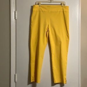 Yellow ankle pants - worn twice